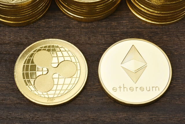 XRPとイーサリアムのコイン